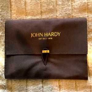 John Hardy Like New Suede jewelry gift pouch.
